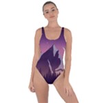 Mountain Night Crescent Moon Bring Sexy Back Swimsuit