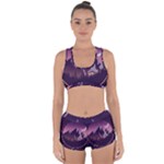 Mountain Night Crescent Moon Racerback Boyleg Bikini Set