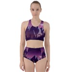 Mountain Night Crescent Moon Racer Back Bikini Set