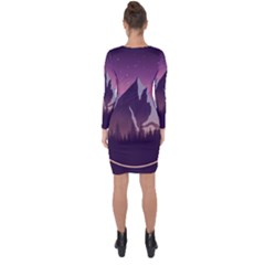 Asymmetric Cut-Out Shift Dress 