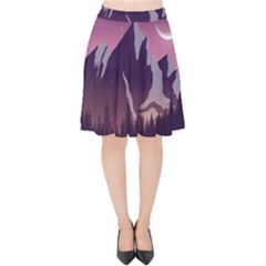 Velvet High Waist Skirt 