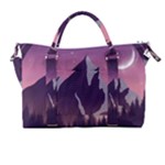 Mountain Night Crescent Moon Carry-on Travel Shoulder Bag