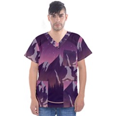 Men s V-Neck Scrub Top 