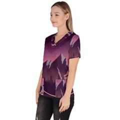 Women s V-Neck Scrub Top 