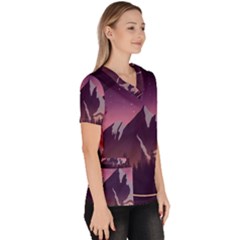 Women s V-Neck Scrub Top 