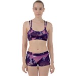 Mountain Night Crescent Moon Perfect Fit Gym Set