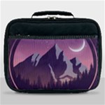 Mountain Night Crescent Moon Lunch Bag