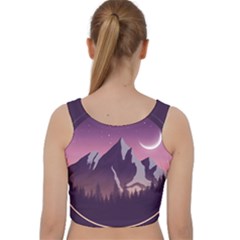 Velvet Racer Back Crop Top 