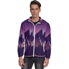 Men s High Neck Windbreaker 