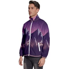 Men s High Neck Windbreaker 