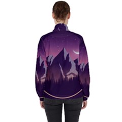 Women s High Neck Windbreaker 