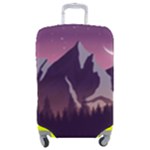 Mountain Night Crescent Moon Luggage Cover (Medium)