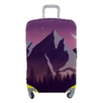 Mountain Night Crescent Moon Luggage Cover (Small)