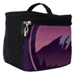 Mountain Night Crescent Moon Make Up Travel Bag (Small)