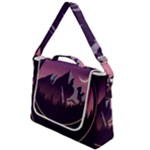 Mountain Night Crescent Moon Box Up Messenger Bag