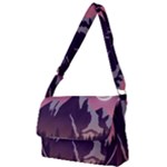 Mountain Night Crescent Moon Full Print Messenger Bag (S)