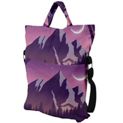 Fold Over Handle Tote Bag 