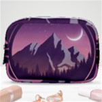 Mountain Night Crescent Moon Make Up Pouch (Small)