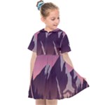 Mountain Night Crescent Moon Kids  Sailor Dress