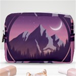 Mountain Night Crescent Moon Make Up Pouch (Medium)