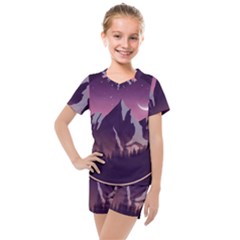 Kids  Mesh T-Shirt and Shorts Set 