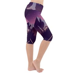 Lightweight Velour Cropped Yoga Leggings 