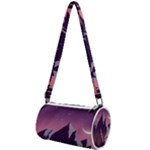 Mountain Night Crescent Moon Mini Cylinder Bag