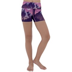 Kids  Lightweight Velour Yoga Shorts 