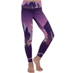 Mountain Night Crescent Moon Kids  Lightweight Velour Classic Yoga Leggings