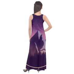 Sleeveless Velour Maxi Dress 