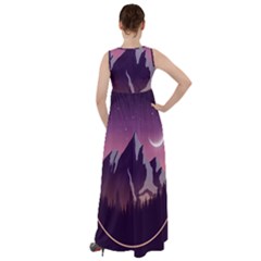 Empire Waist Velour Maxi Dress 