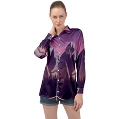 Long Sleeve Satin Shirt 