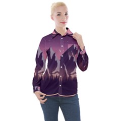 Women s Long Sleeve Pocket Shirt 