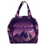 Mountain Night Crescent Moon Boxy Hand Bag