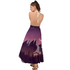 Backless Maxi Beach Dress 