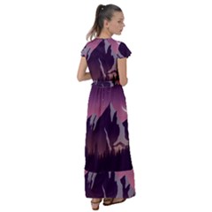 Flutter Sleeve Maxi Dress 