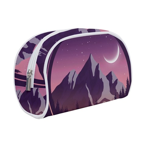 Mountain Night Crescent Moon Make Up Case (Small) from ArtsNow.com