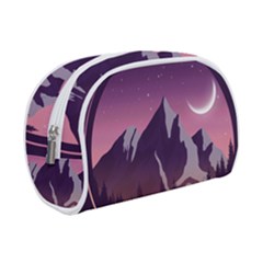 Mountain Night Crescent Moon Make Up Case (Small) from ArtsNow.com