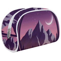 Mountain Night Crescent Moon Make Up Case (Medium) from ArtsNow.com