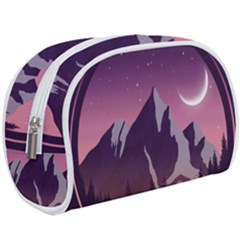 Mountain Night Crescent Moon Make Up Case (Large) from ArtsNow.com