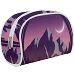 Mountain Night Crescent Moon Make Up Case (Large)