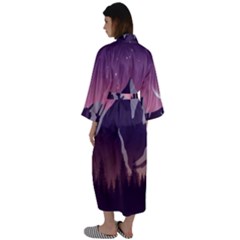 Maxi Satin Kimono 