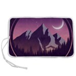 Mountain Night Crescent Moon Pen Storage Case (S)