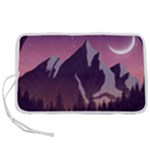 Mountain Night Crescent Moon Pen Storage Case (M)