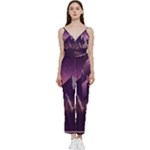 Mountain Night Crescent Moon V-Neck Camisole Jumpsuit