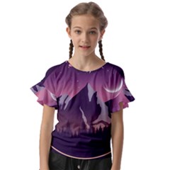 Kids  Cut Out Flutter Sleeves 