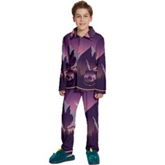 Kids  Long Sleeve Velvet Pajamas Set 