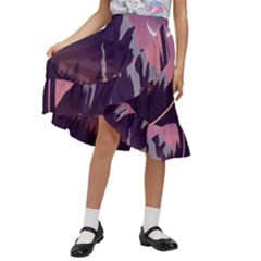 Kids  Ruffle Flared Wrap Midi Skirt 