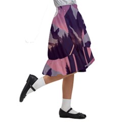 Kids  Ruffle Flared Wrap Midi Skirt 