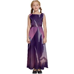 Kids  Satin Sleeveless Maxi Dress 